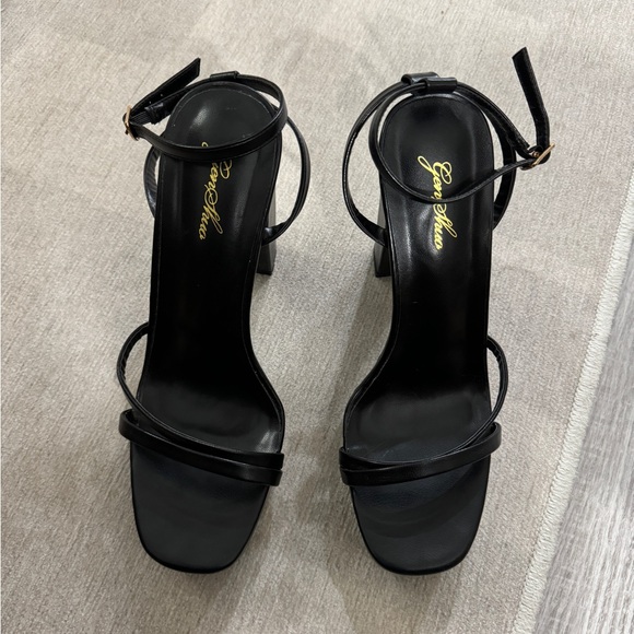 Women's Platform Chunky High Heels Size 8.5 - Picture 4 of 4